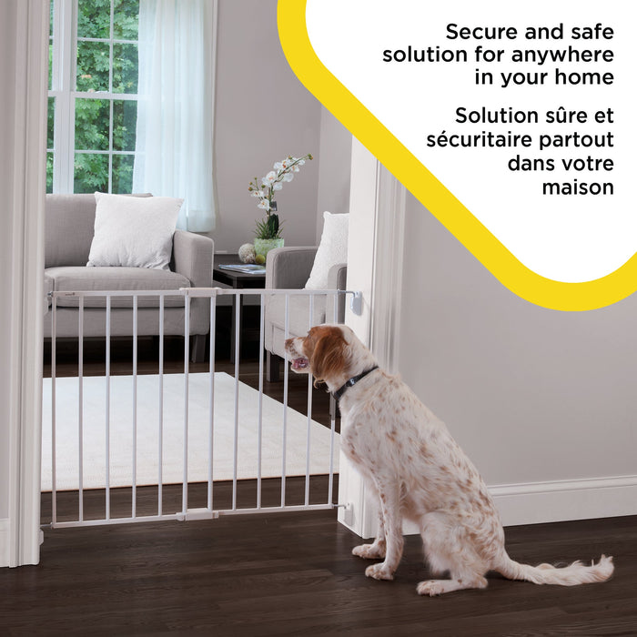 Safety 1st Top of Stairs Metal Decor Swing Gate - White