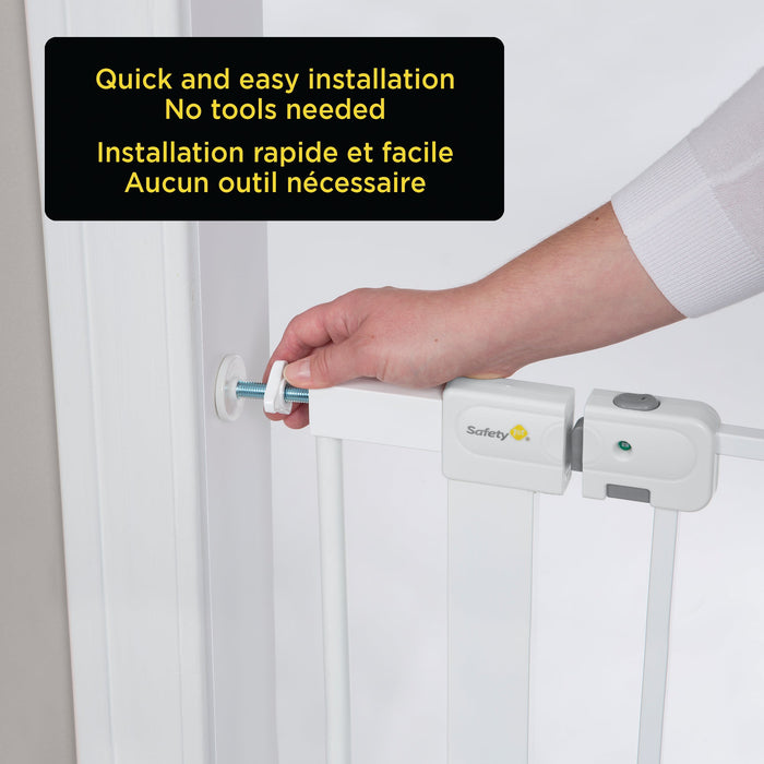 Safety 1st Hand Free Auto Close Gate - White
