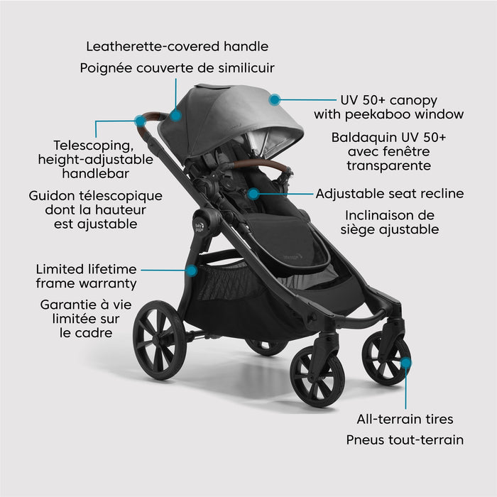 Baby Jogger City Select 2 Single-to-Double Modular Stroller, Eco Collection