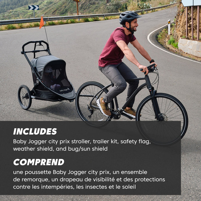 Baby Jogger City Prix Jogger x Bike Trailer