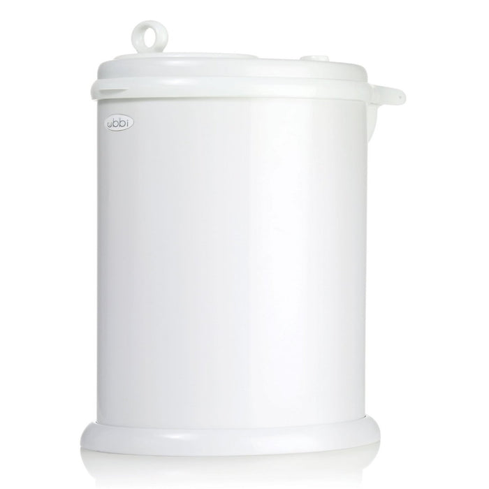 Ubbi Stainless Steel Diaper Pail - White