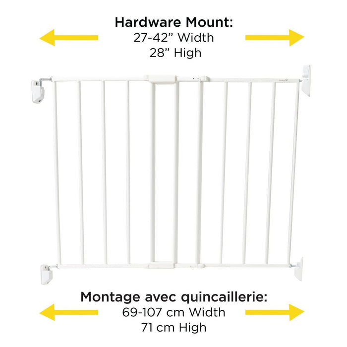 Safety 1st Top of Stairs Metal Decor Swing Gate - White
