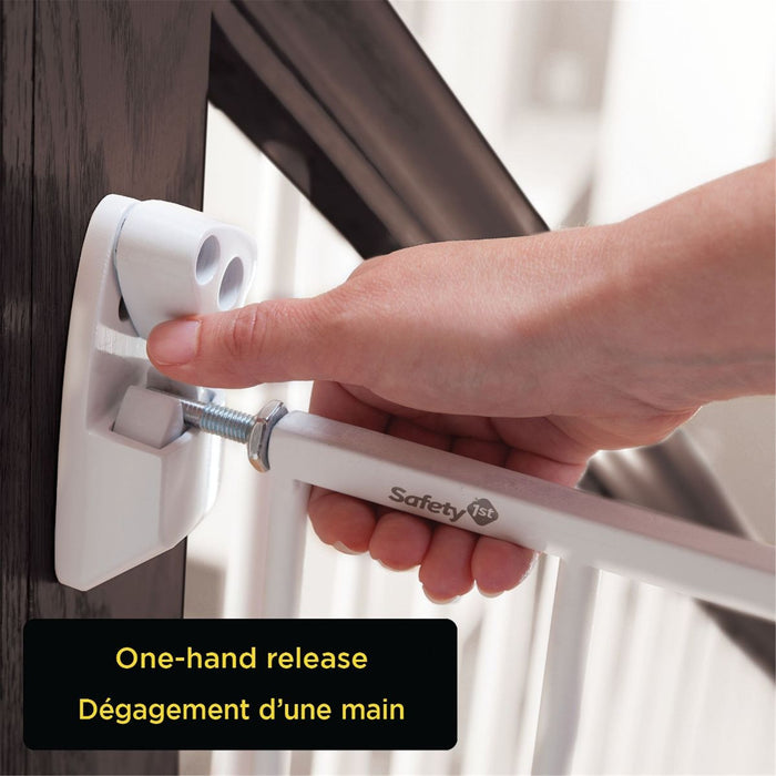 Safety 1st Top of Stairs Metal Decor Swing Gate - White