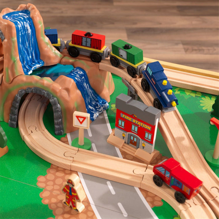 Kidkraft Adventure Town Railway Train Set Table With Ez Kraft Assembly™