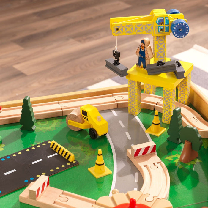 Kidkraft Adventure Town Railway Train Set Table With Ez Kraft Assembly™