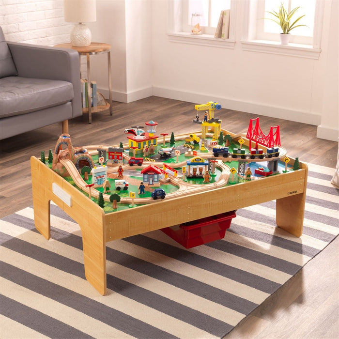 Kidkraft Adventure Town Railway Train Set Table With Ez Kraft Assembly™