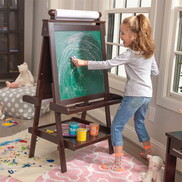 Kidkraft Deluxe Wooden Easel Espresso