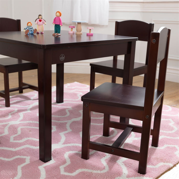 Kidkraft Farmhouse Table 4 Chair Set Espresso