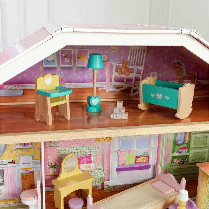 Kidkraft Grand View Mansion Dollhouse With Ez Kraft Assembly™