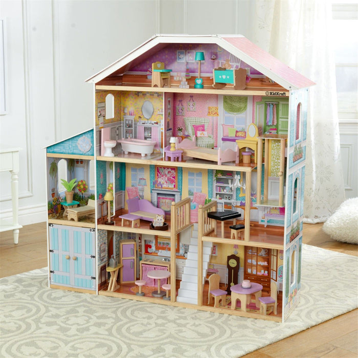 Kidkraft Grand View Mansion Dollhouse With Ez Kraft Assembly™