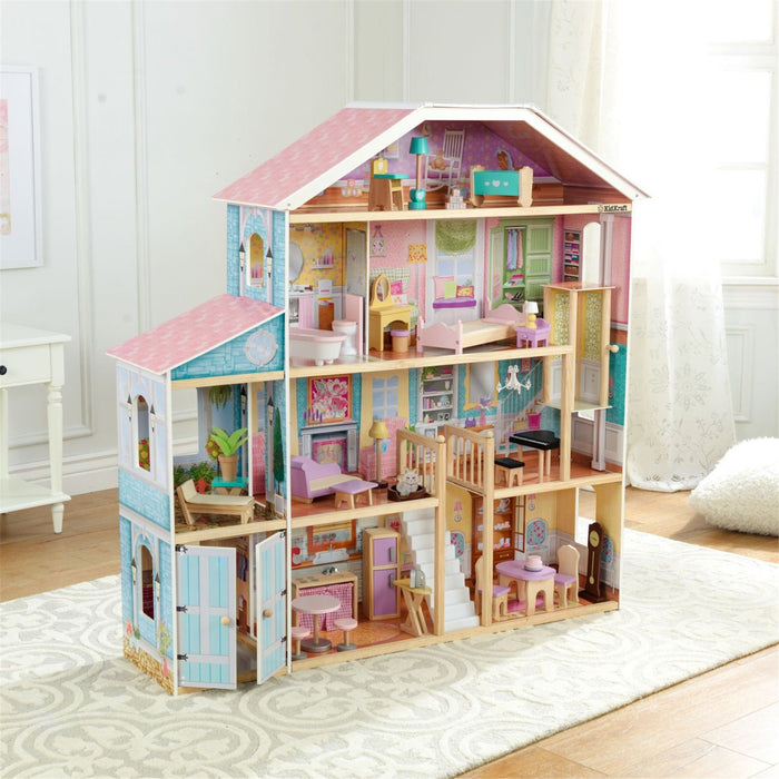 Kidkraft Grand View Mansion Dollhouse With Ez Kraft Assembly™