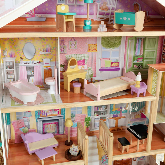 Kidkraft Grand View Mansion Dollhouse With Ez Kraft Assembly™