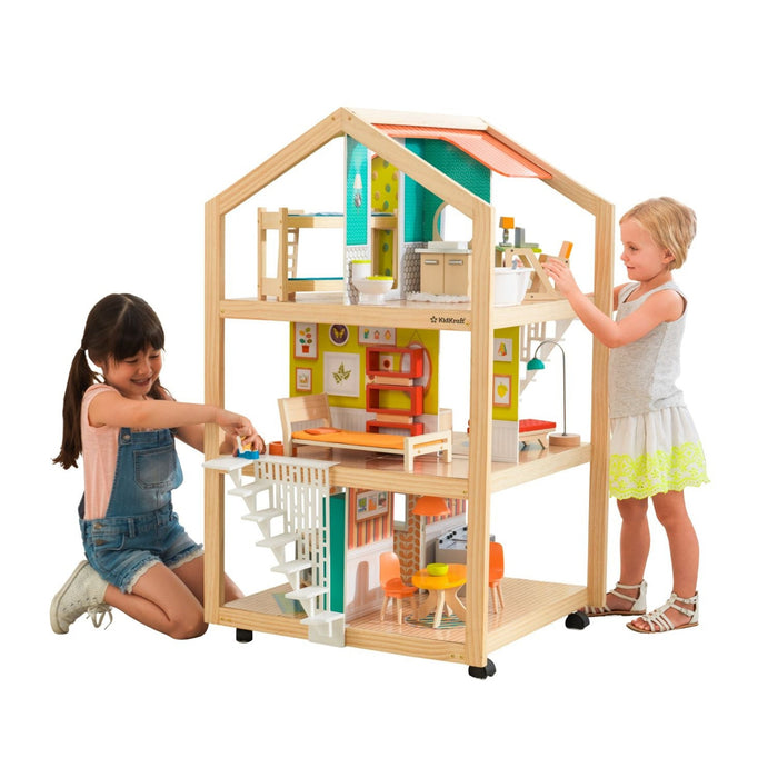 Kidkraft So Stylish Mansion Dollhouse With Ez Kraft Assembly™