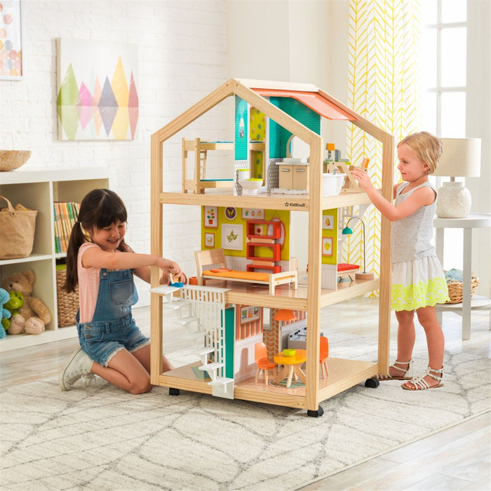 Kidkraft So Stylish Mansion Dollhouse With Ez Kraft Assembly™