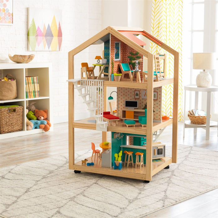 Kidkraft So Stylish Mansion Dollhouse With Ez Kraft Assembly™