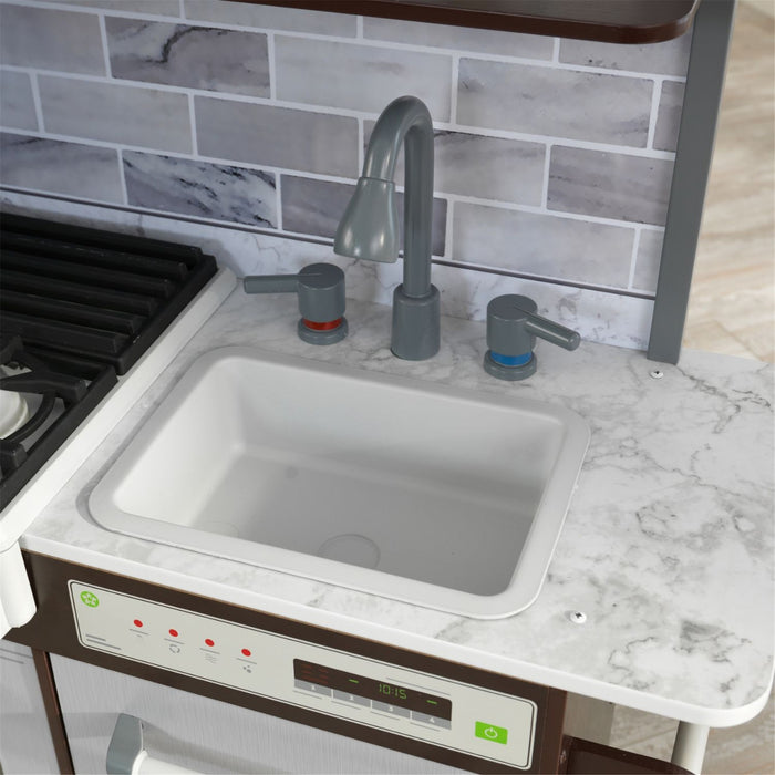 Kidkraft Uptown Elite Espresso Play Kitchen With Ez Kraft Assembly™