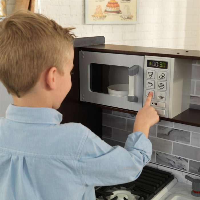Kidkraft Uptown Elite Espresso Play Kitchen With Ez Kraft Assembly™