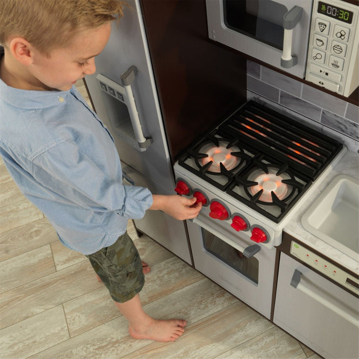 Kidkraft Uptown Elite Espresso Play Kitchen With Ez Kraft Assembly™
