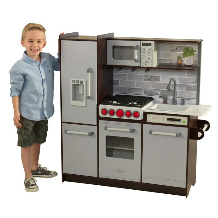 Kidkraft Uptown Elite Espresso Play Kitchen With Ez Kraft Assembly™