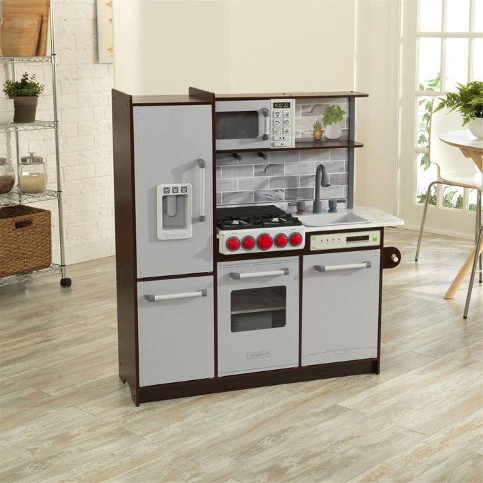 Kidkraft Uptown Elite Espresso Play Kitchen With Ez Kraft Assembly™