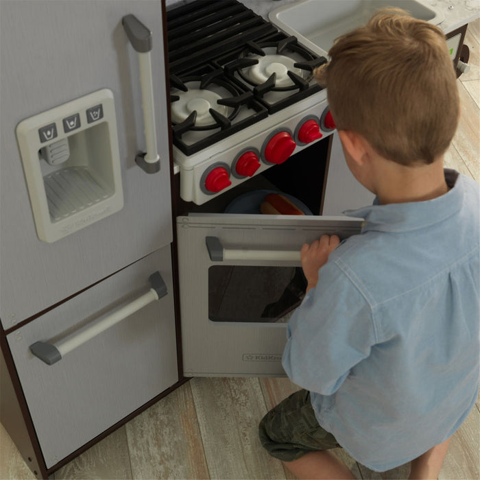 Kidkraft Uptown Elite Espresso Play Kitchen With Ez Kraft Assembly™
