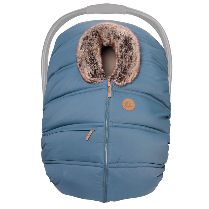 Petit Coulou Winter Car Seat Cover - Macaroon Wolf