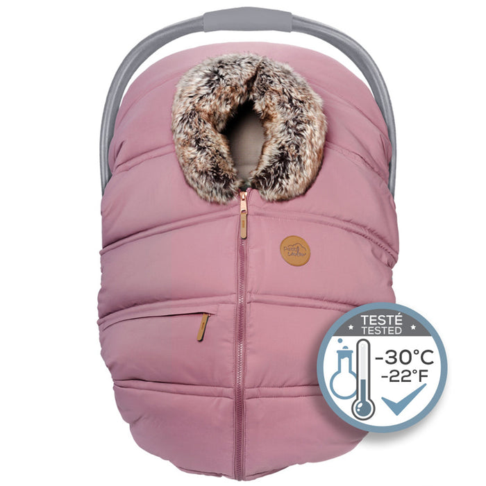 Petit Coulou Winter Car Seat Cover - Sorbet Wolf