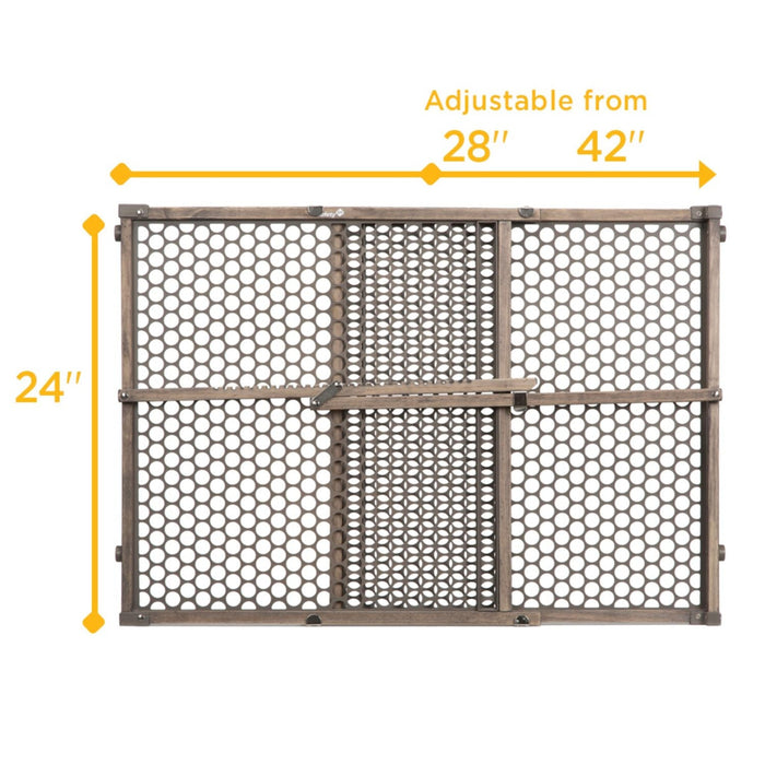 Safety 1st Grey Wood Security Gate