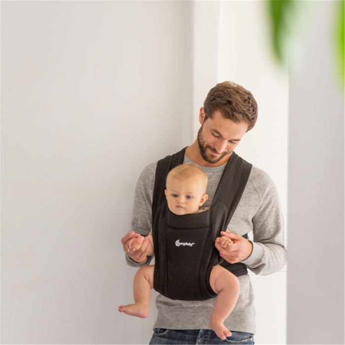 ErgoBaby Embrace Newborn Baby Carrier - Pure Black