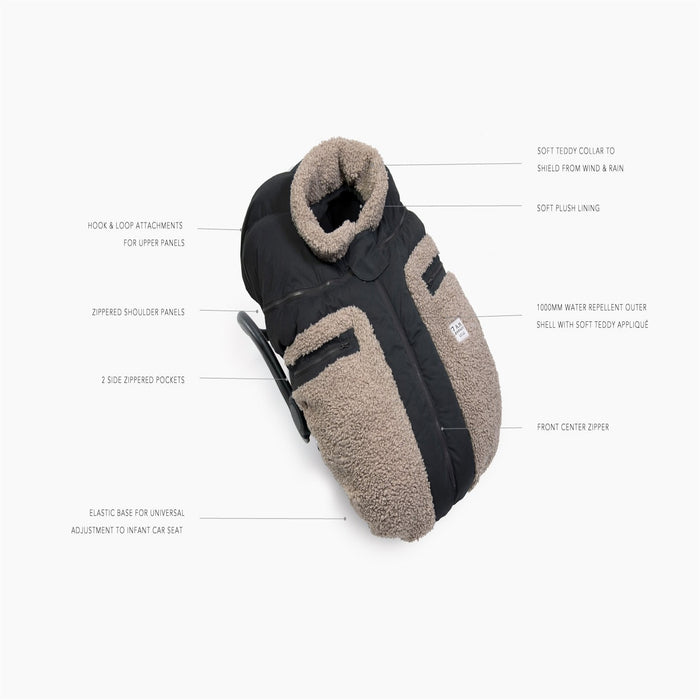 7AM Enfant Car Seat Cocoon - Teddy Appliqué