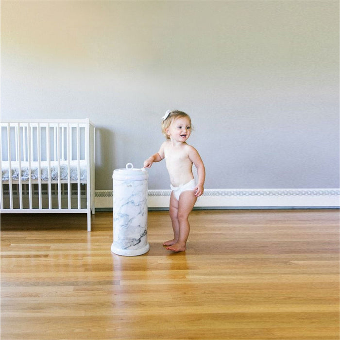 Ubbi Steel Diaper Pail - Marble