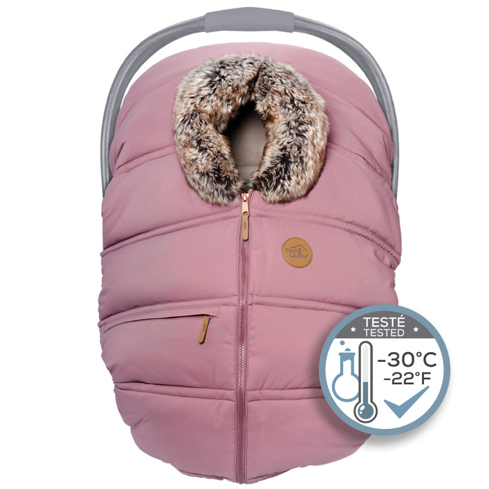 Petit Coulou Winter Car Seat Cover - Sorbet Wolf