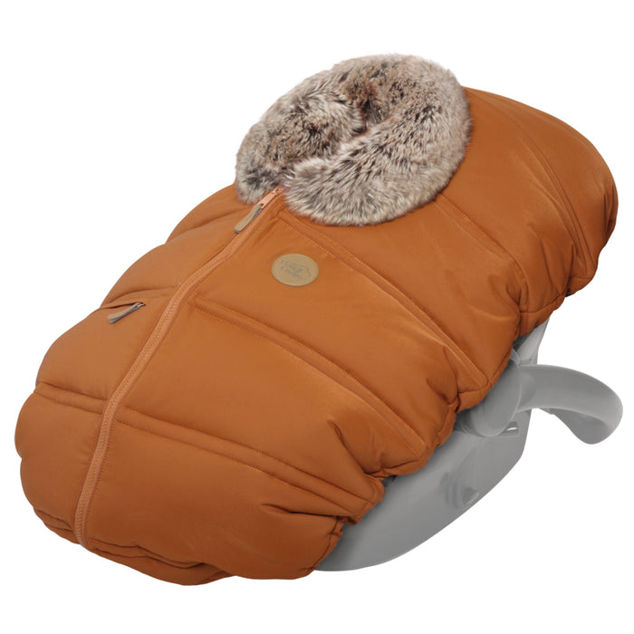 Petit Coulou Winter Car Seat Cover - Pecan Wolf