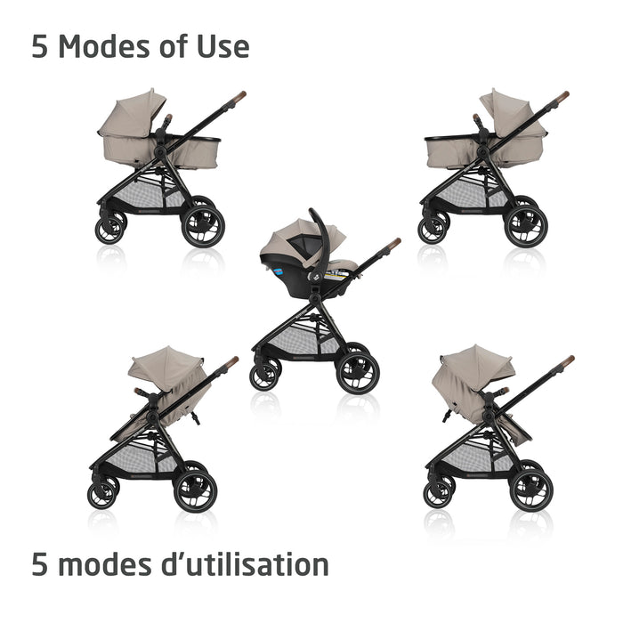 maxi cosi zelia max Maxi-Cosi New Generation Zelia Luxe 5-in-1 Modular Travel System — BabyStyle