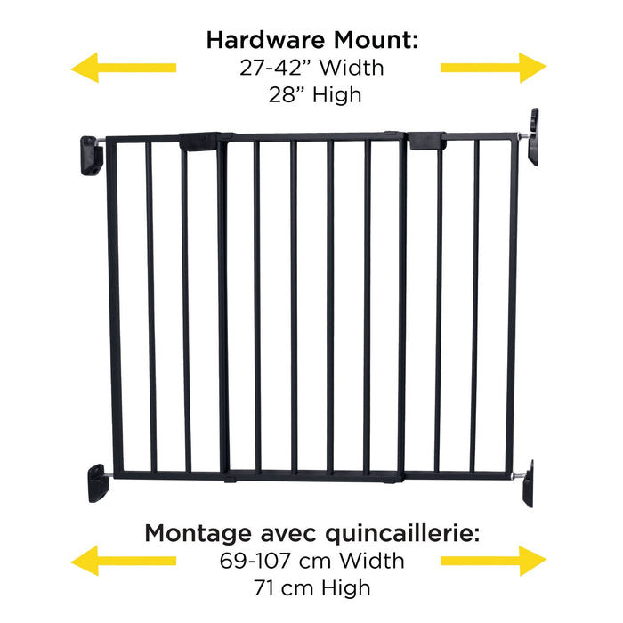 Safety 1st Top of Stairs Metal Décor Swing Gate - Black
