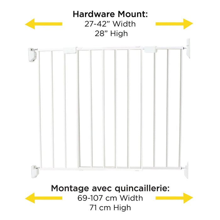 Safety 1st Top of Stairs Metal Decor Swing Gate - White