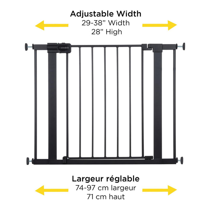 Barrière de sécurité à installation facile Safety 1st - Noir