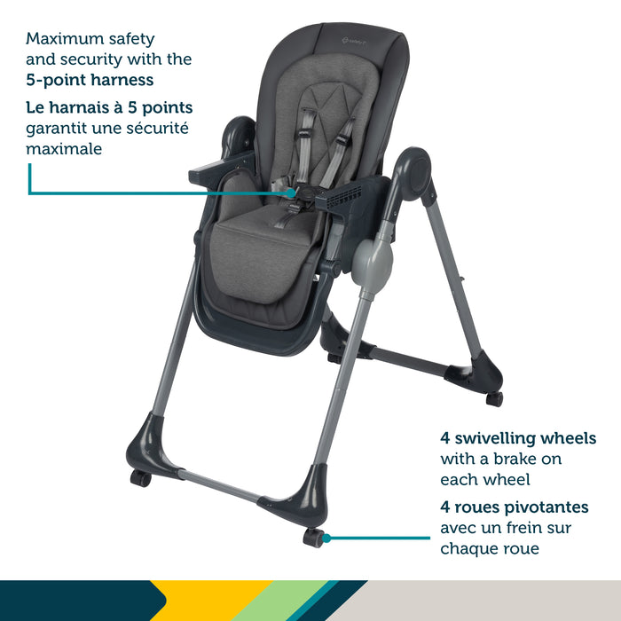 Safety 1st Olea High Chair - Mineral Graphite