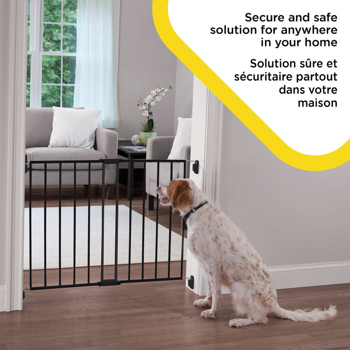 Safety 1st Top of Stairs Metal Décor Swing Gate - Black