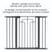 Safety 1st Contemporary Tall and Wide Metal Gate- Black