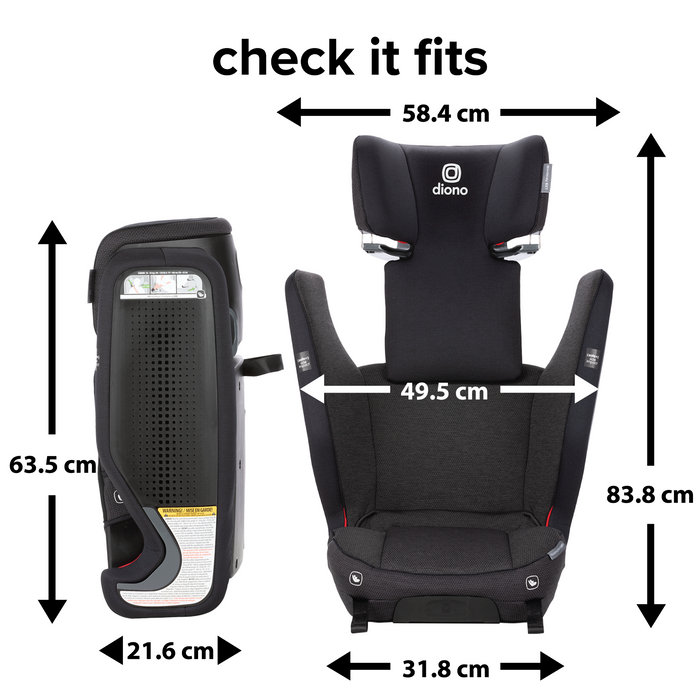 Diono Monterey 6XT SafePlus High-Back Booster Car Seat