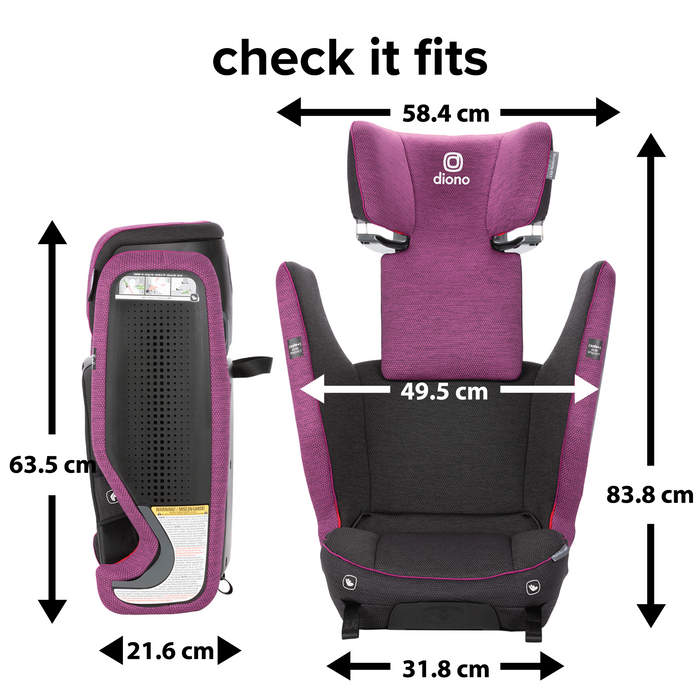 Diono Monterey 6XT SafePlus High-Back Booster Car Seat