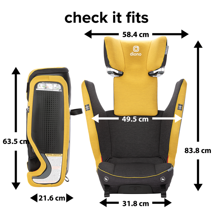 Diono Monterey 6XT SafePlus High-Back Booster Car Seat