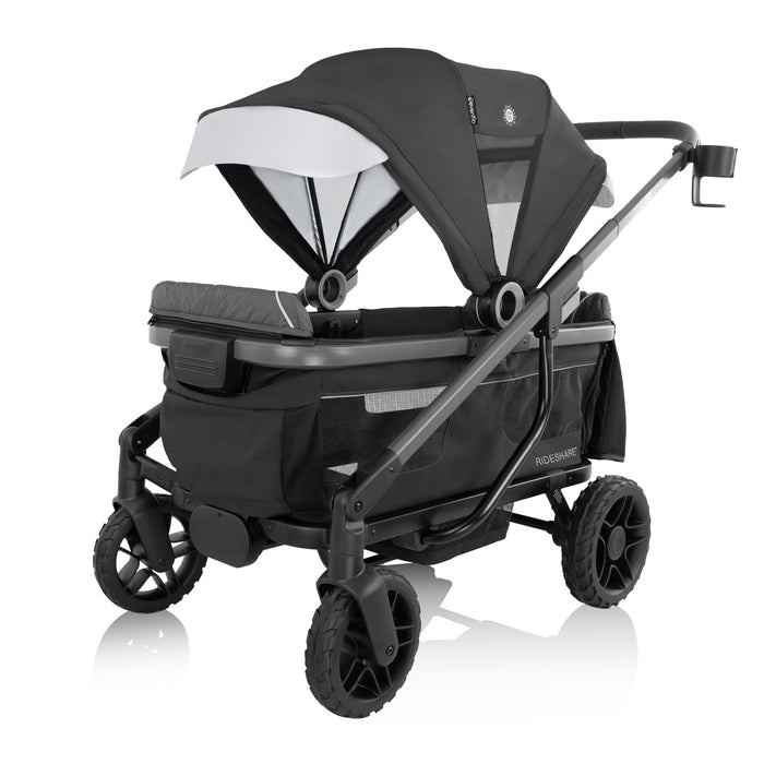 EVENFLO Shyft Rideshare All-Terrain Performance Stroller Wagon (Sterling Black) (Electric Blue)