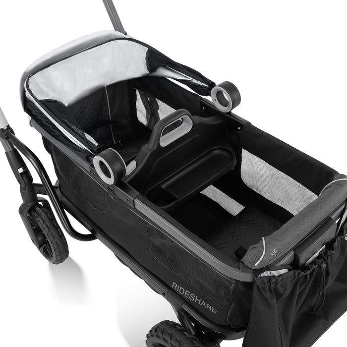 EVENFLO Shyft Rideshare All-Terrain Performance Stroller Wagon (Sterling Black) (Electric Blue)