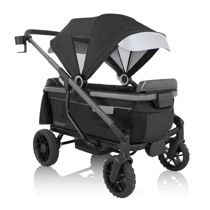 EVENFLO Shyft Rideshare All-Terrain Performance Stroller Wagon (Sterling Black) (Electric Blue)