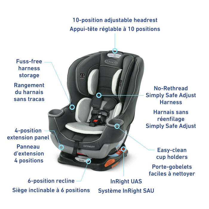 Graco Extend2Fit Convertible Car Seat