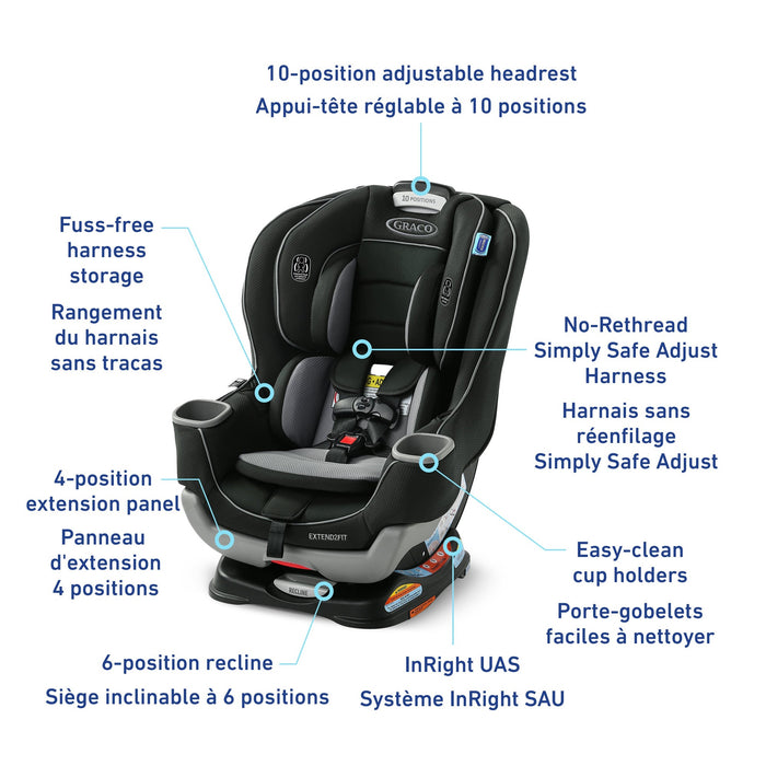 Graco Extend2Fit Convertible Car Seat
