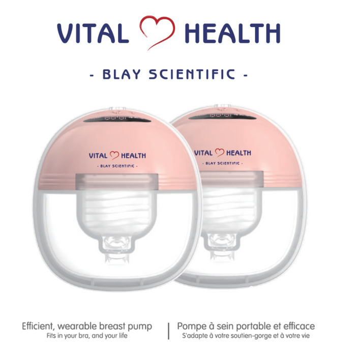 Vital Health Luxury Bag with Wearable Breast Pumps and Accessories