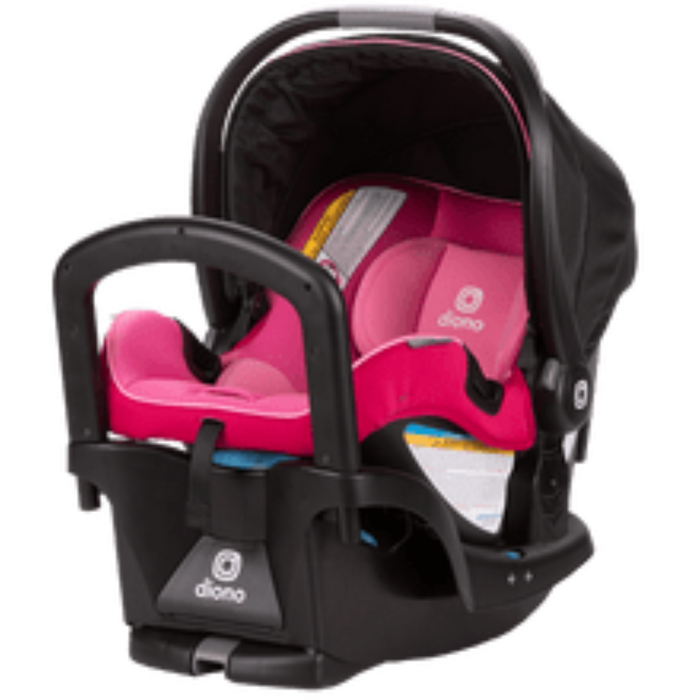 Diono LiteClik 30 RX SafePlus Infant Car Seat and Base - Pink Cotton Candy